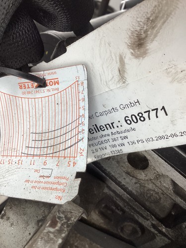 Peugeot 307 motor ohne - peugeot, sw