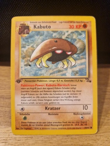 Pokemon karte kabuto 50 - kabuto, 50/62