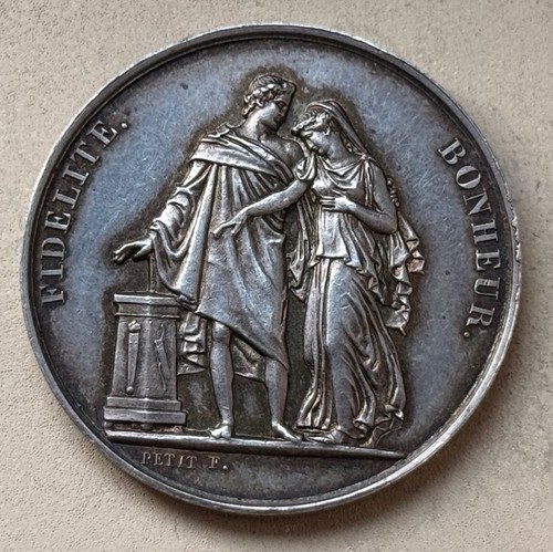 Medaille mariage 1840 - mariage,