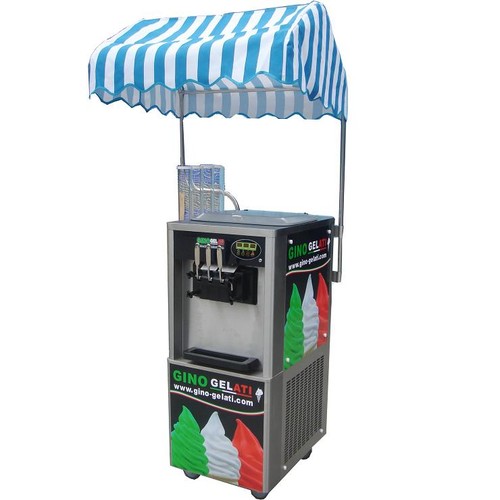 Gino gelati markise blau weiß - gelati,