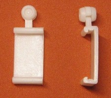 Roll Paneelwagen Clip Gleiter 8mm Clipshalter Rollringe Gardinenröllchen