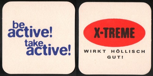 Bierdeckel treme event - x-treme,