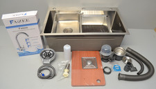 Faizee Spülbecken Edelstahlspüle Quantum 75x45cm revolutionär &stilvoll mit Nano