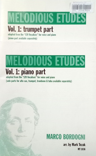 Melodious etudes vol marco - melodious, 1-marco