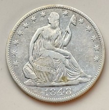 1/2  Dollar  1848 O . 50 Cents