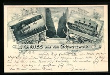AK Rothhaus /Schwarzwald, Schlächtsee, Waldparthie, Kurhaus Rothhaus von Franz  