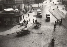 Foto Steintorplatz? Kiosk, Halle Saale Fotograf ca. 14,5 x 10,5 cm (3028A20)