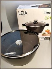 CosyChef LEIA Kochtopf 16-24-28-32-36-40cm SET 2-teilig mit Glasdeckel Induktion