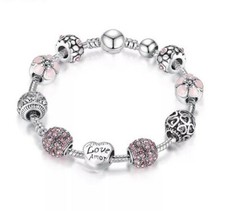 Bettelarmband 925 Silber Pl