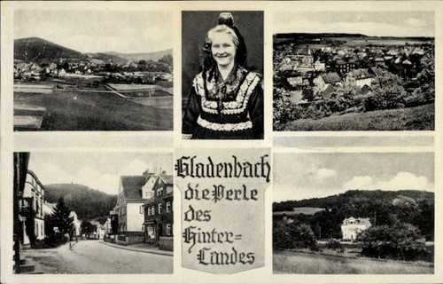 Gladenbach hessen frau in - ak, hessen,