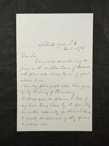 Seltener signierter brief aus - seltener,
