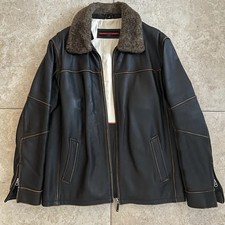 Lloyd Lederjacke 100% Leder Vintage braun dunkelbraun Gr M