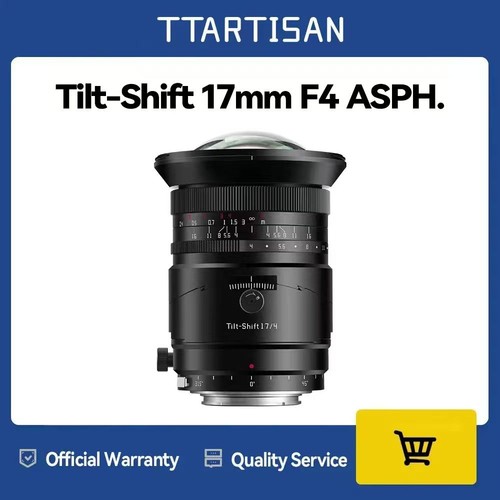 Ttartisan tilt shift 17mm - 17mm, f4