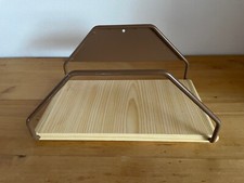 Moll Schreibtisch Taschen-, Ranzenhalter Ersatzteil Ahorn-Nachbildung - Vintage