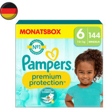 Pampers Windeln Premium Protection Gr.6 Extra Large (13+ kg), Monatsbox, 144 St
