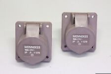 2x MENNEKES TYP 1270 Anbaudose 16A2p0h IP44 2P Anbausteckdose  TYP1270