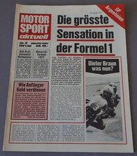 Motorsport aktuell Sonder Werbeausgabe mit 4 Seiten von 1977