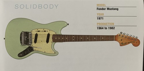 1971 fender mustang - mustang, solid