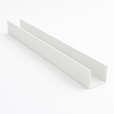U Profil 20cm 1,5mm Weiß |