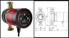 Grundfos Zirkulationspumpe Timer COMFORT 15-14 BXU PM 140 mm 99831285    1" AG