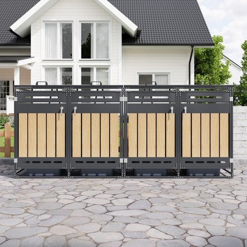 Mülltonnenbox 4er 240l - mülltonnenbox,