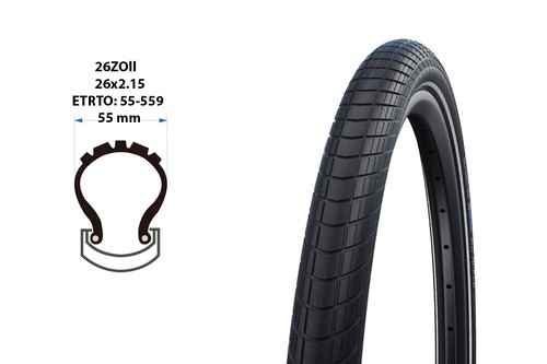 Zoll fahrrad reifen - 26,