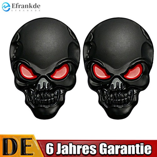 Totenkopf aufkleber - 2x,