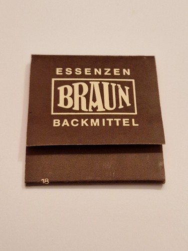 Streichholzheftchen braun - streichholzheftchen,,