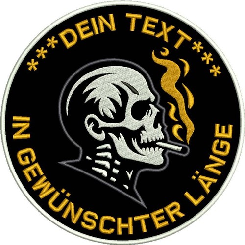 Gestickter rückenpatch - gestickter,
