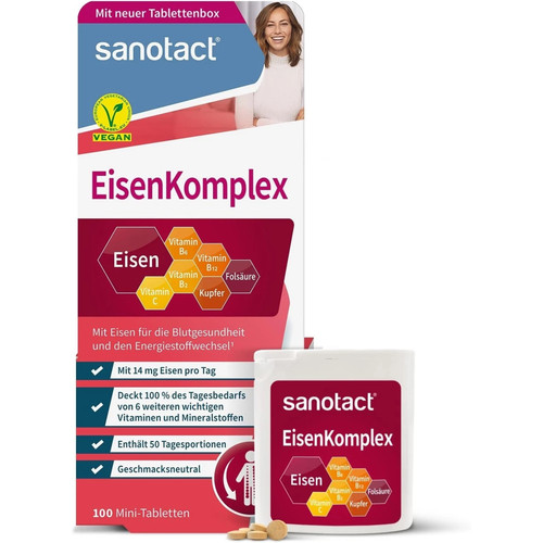 Eisen komplex 100 tabletten - eisen,