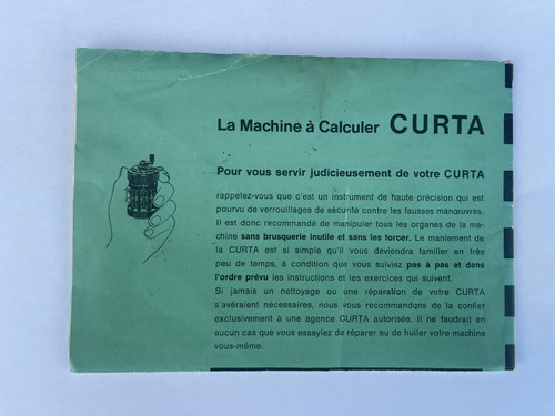 Original curta taschenrechner - curta,