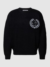 Marken strickpullover mit logo - mit,