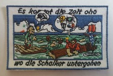 Anti Aufnäher + ES KOMMT DIE ZEIT,OH.. + Fan Weste Kutte Patch Sammler kein Pin