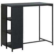 Bartisch mit regal poly rattan - poly,