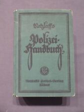 Retzlaff, Polizei - Handbuch, Polizei - Verlag Lübeck 1925