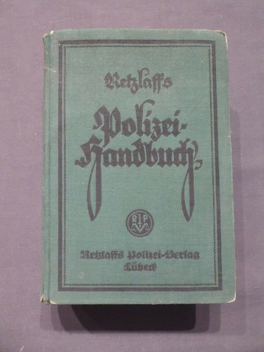 Retzlaff polizei handbuch - polizei,