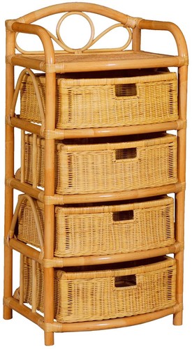 Rattan kommode badregal - rattan-kommode, 4