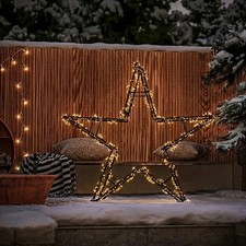 5er Set Holz-Klappbock Unterstell Gerüstbock Weihnachtsstern Deko