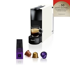 Krups XN1101 Essenza Mini Nespresso Kaffeemaschine Kapselautomat Weiß