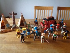 Playmobil Indianer , Cowboy , Soldaten Kutsche , Tippi , Totem ,Figuren Konvolut