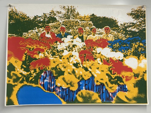 Psychedelic siebdruck poster - siebdruck,