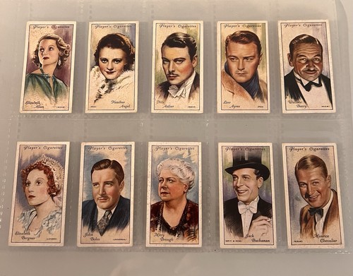 Players cigarettes film stars - cigarettes,