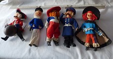 DDR - 5 Künstlerpuppen VEB biggi Waltershausen- Münchhausen Hauptmann Seemann