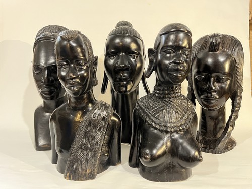 Ebenholz büsten figuren - büsten,