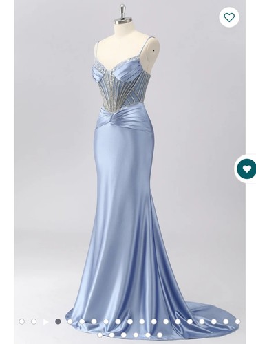 Meerjungfrau abendkleid satin - meerjungfrau,