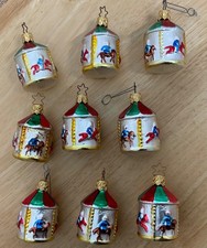 Christbaumschmuck Inge-Glas Gebraucht, 9x Karussel Mundgeblasen