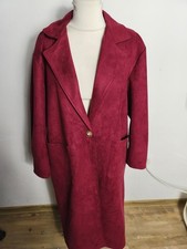 MADE IN ITALY toller Mantel Velourslederimitat Gr. 38 40 42 44 NEU