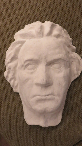 Totenmaske von beethoven aus - totenmaske,