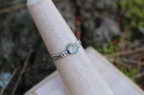 Ring mondstein oxidiert - ring,
