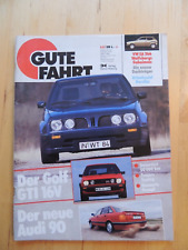 Gute Fahrt 6/1987 Audi 90 VW Golf GTI 16V Treser Dennert T3 Reimo Business Campe